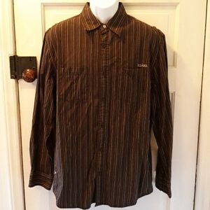 Kirra mens brown long sleeve large casual